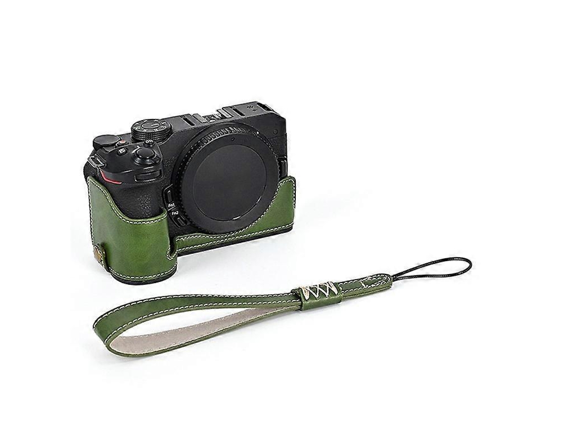 Funda protectora de piel sintética antiarañazos con media base y tornillo compatible con Nikon Z50/z30 Facpoet