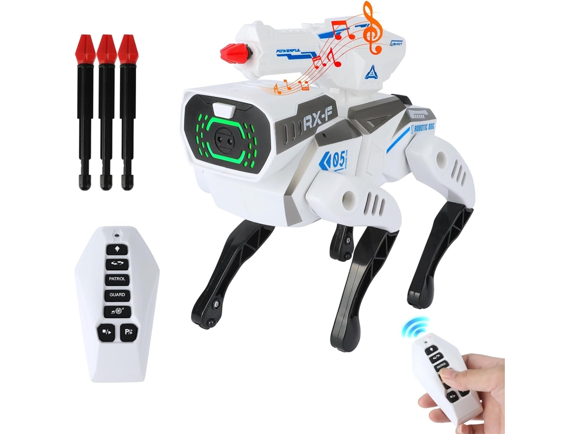 Perro Robot Inteligente, Juguete Para Perros Robot Con Control Remoto, Perro Rc Programable, Mascotas Robóticas Interactivas Inteligentes (b