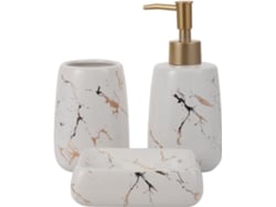 Copo De Enxaguante Bucal De Cerâmica Com Design De Mármore Branco, Funcional E Para Banheiro E Casa, Para Estudantes