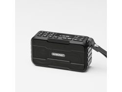 Mini radio FM con Bluetooth y barra de sonido, subwoofer, reproductor de música portátil, grabadora con micrófono, MDUG (negro)