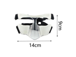 Protetor nasal esportivo, protetor facial resistente para crianças e adolescentes, futebol, basquete, karatê, boxe, futebol americano, tamanho E 14cm x 9cm