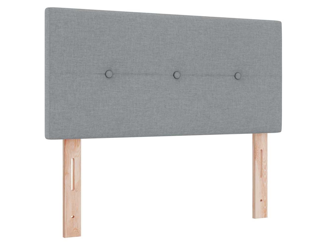 Cabecero gris claro MAISON EXCLUSIVE en piel sintética (90 cm)
