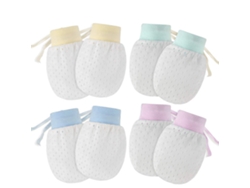 Guantes De Malla Para Bebé Anti-rasguño 4 Pares Guantes De Protección Respirantes Para Recién Nacidos