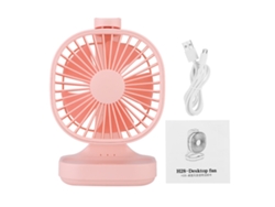 Ventiladores USB Mini Silencioso Recargable Rosa Hogar Oficina Dormitorio