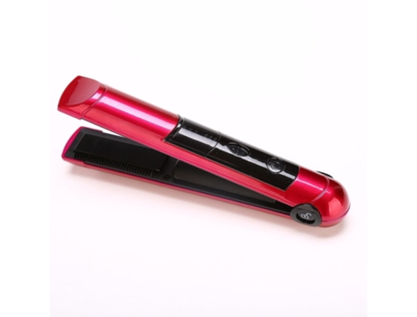Plancha de pelo recargable Plancha de pelo recargable inalámbrica El rizador portátil recargable se puede calentar rápidamente rosa BISBISOUS