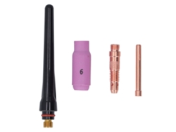 Accesorios Para Soplete De Soldadura Tig: Boquilla Cerámica, Coletera De Electrodo, Tapa Posterior Larga Y Kit De Conectores