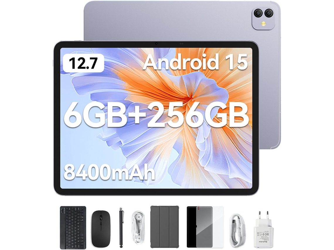 Tablet BLACKVIEW LINK 8 (12.7'' - 18 GB RAM - 256 GB - Púrpura)