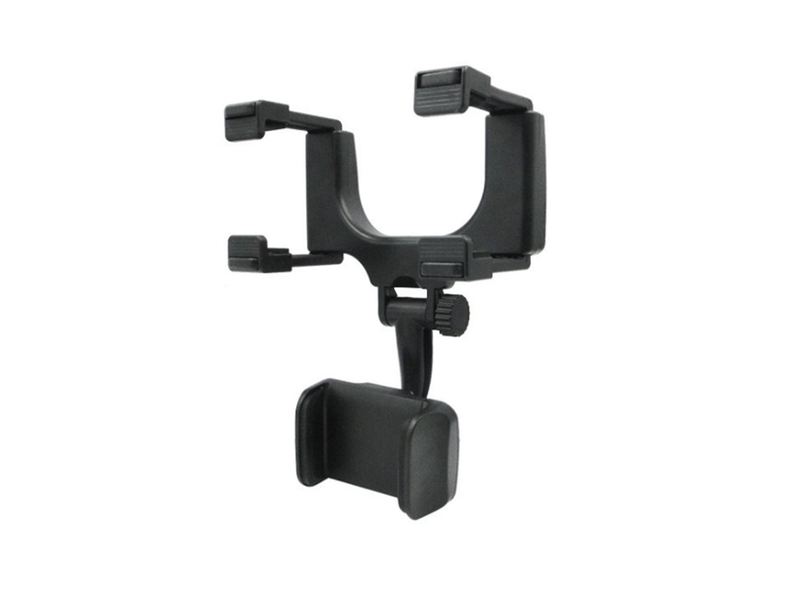 Suporte Para Celular No Espelho Retrovisor Do Carro Clip Fixação Ajustável 360° Para Celulares 3-6,5 Polegadas