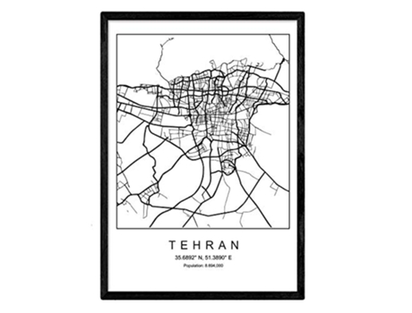 Lámina NACNIC Mapa Tehran (A3)