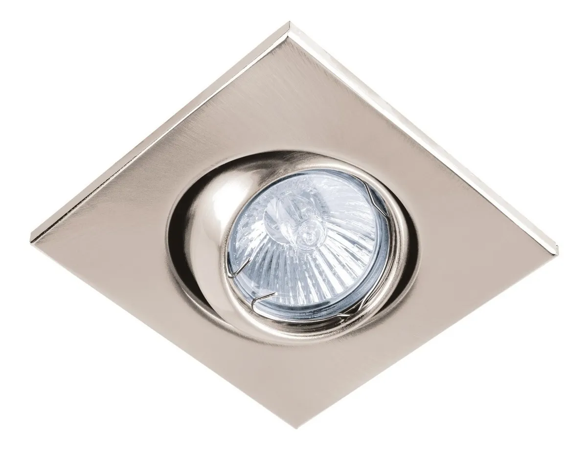 Luminária Esférica Quadrada Satin Sem Lâmpada Volteck 45571 Estrutura Cinzavayotoy