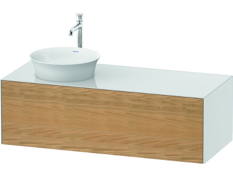 DURAVIT Tulip blanco, mueble de pared, ancho 1300 x fondo 550mm, con 1x extraíble, con tecnología tip-on, WT4977L