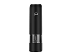 Molino De Sal Y Pimienta Eléctrico Con Gravedad Led 6 Niveles Ajustables De Grueso Carga Type-c Negro