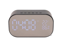 Altavoz inteligente Bluetooth Yunzii con despertador y 3 niveles de brillo ajustables, color negro