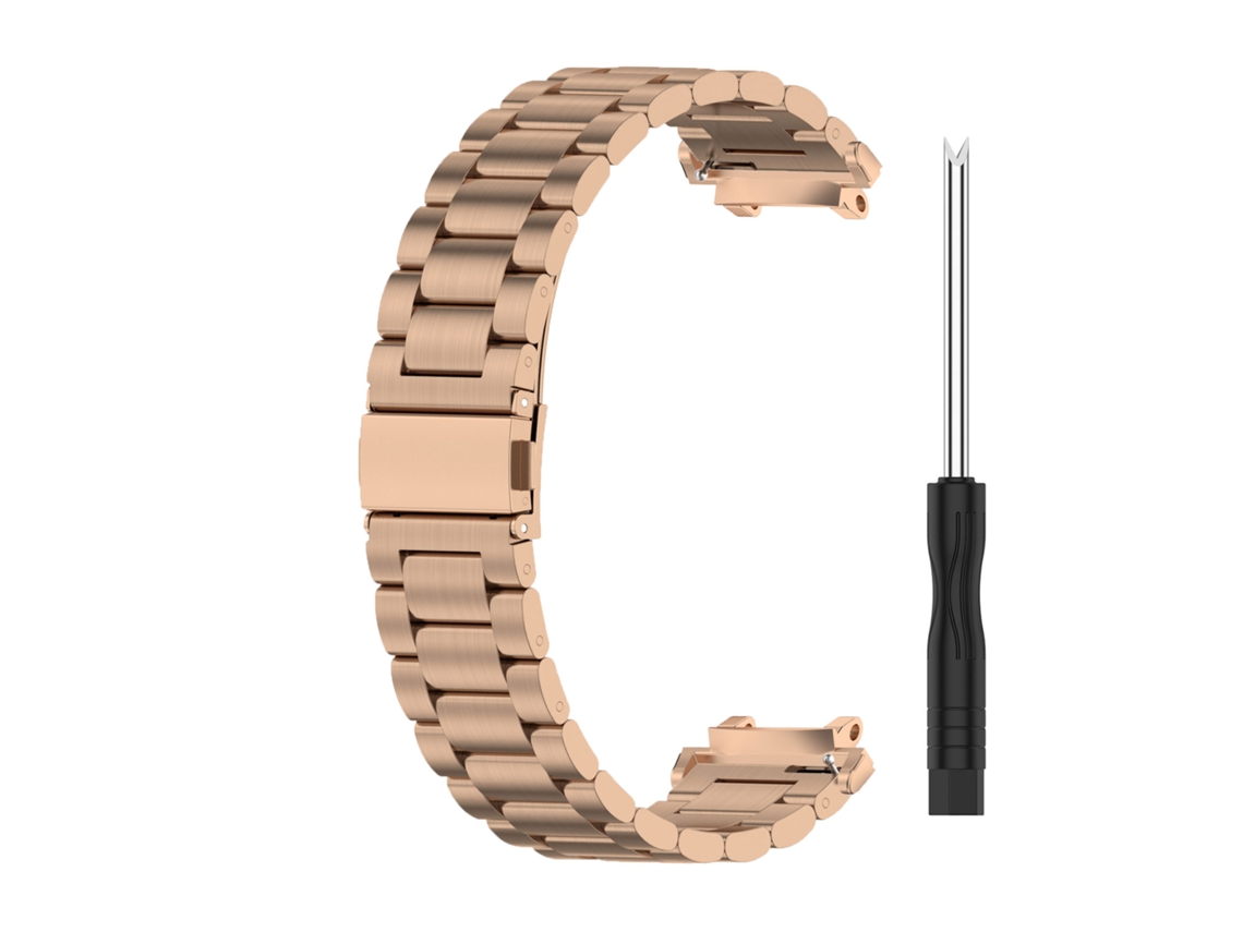 Pulsera de acero inoxidable D2026n compatible con Amazfit T rex2. Correa de repuesto metálica para reloj.