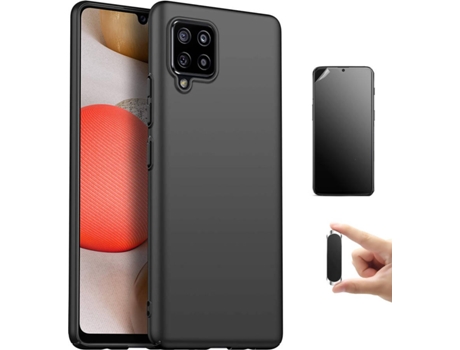 Kit Carcasa, Protector Y Soporte Samsung A42 5G Ultimatte Turtleshell Rosa