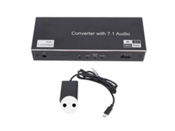 Divisor De Interfaz De Salida De Pantalla 8k 3d Hd 40 Gbps 1 En 2 Con Enchufe Europeo Para Proyector Hdtv