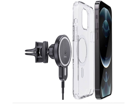 Cargador Sem Carro Alinhamento para iPhone 12 Pro Max YIZHOOD Transparente