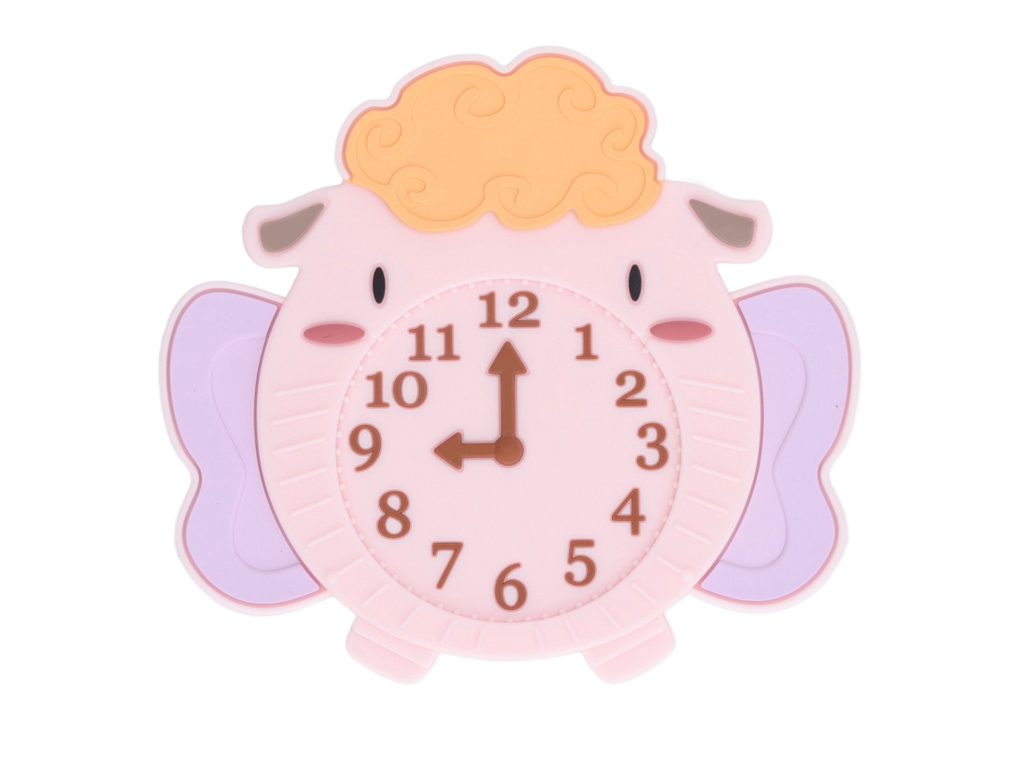 Reloj Despertador De Silicona Con Forma De Animal Para La Dentición De Niños, Alivio De Las Encías, Sensorial, Adorable.