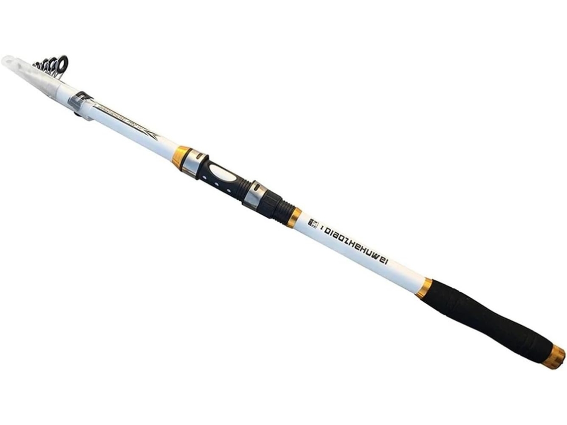 Caña De Pescar, Pesca Mar, 2,1 M 2,4 2,7 3,0 3,6 M, Fibra Carbono Blanca Para Agua Salada/dulce.,