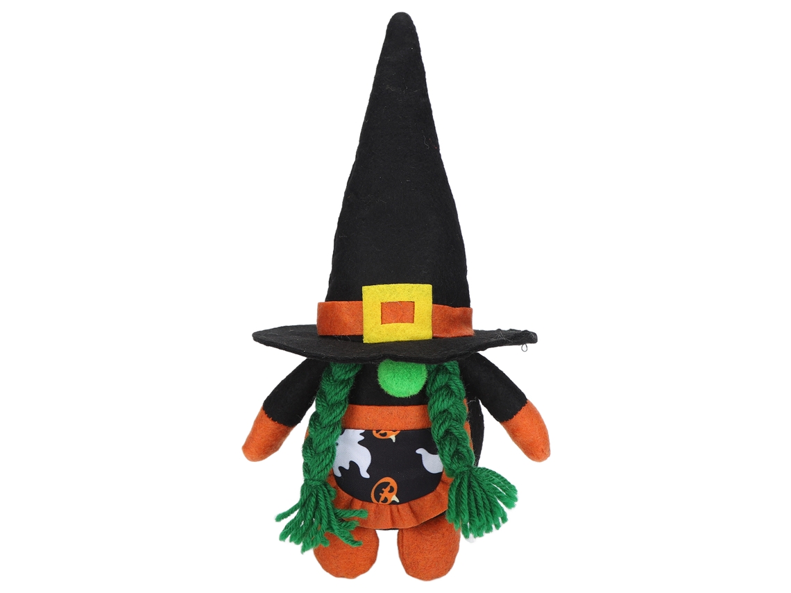 Gnomo de peluche de Halloween, decorativo, portátil y ecológico