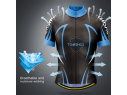 Conjunto De Maillot De Ciclismo Para Hombre Tomshoo Con Mangas Cortas Acolchadas Para Mtb.