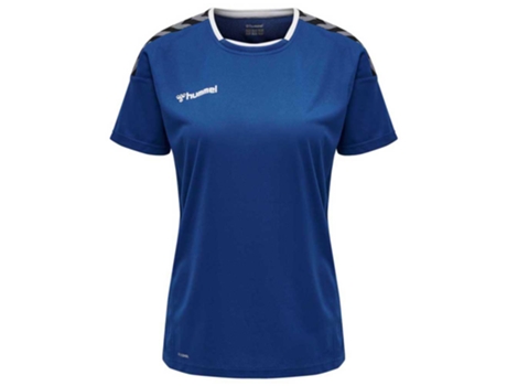 Camiseta de Mujer para Fútbol HUMMEL Authentic Poly Azul (S)