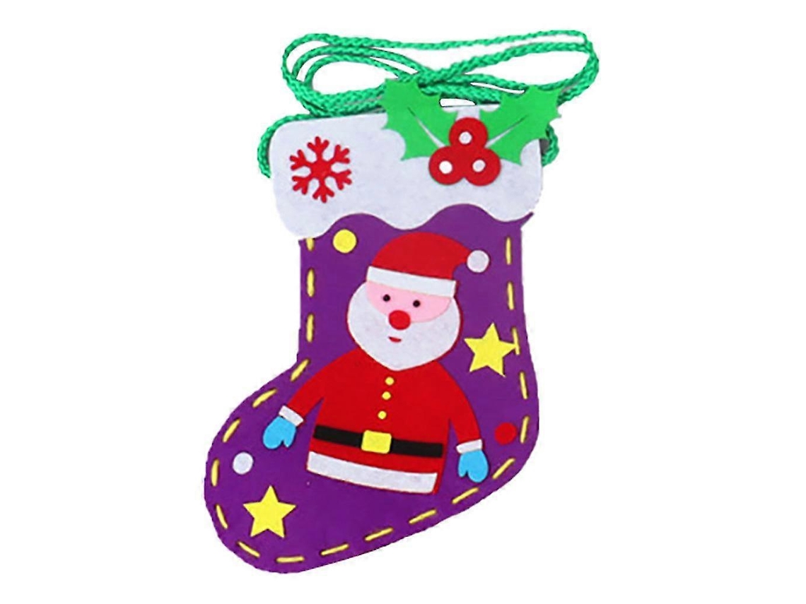 Mochila navideña hecha a mano, pequeña, para regalo, bolsa de regalo, premio, medias navideñas Hengjian