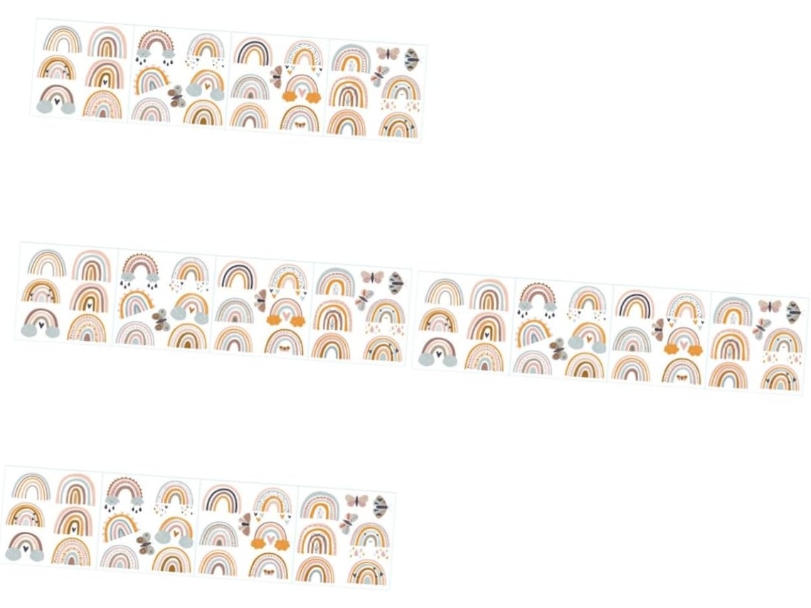 4 Láminas Pegatinas Pared Infantiles, Decorativas.