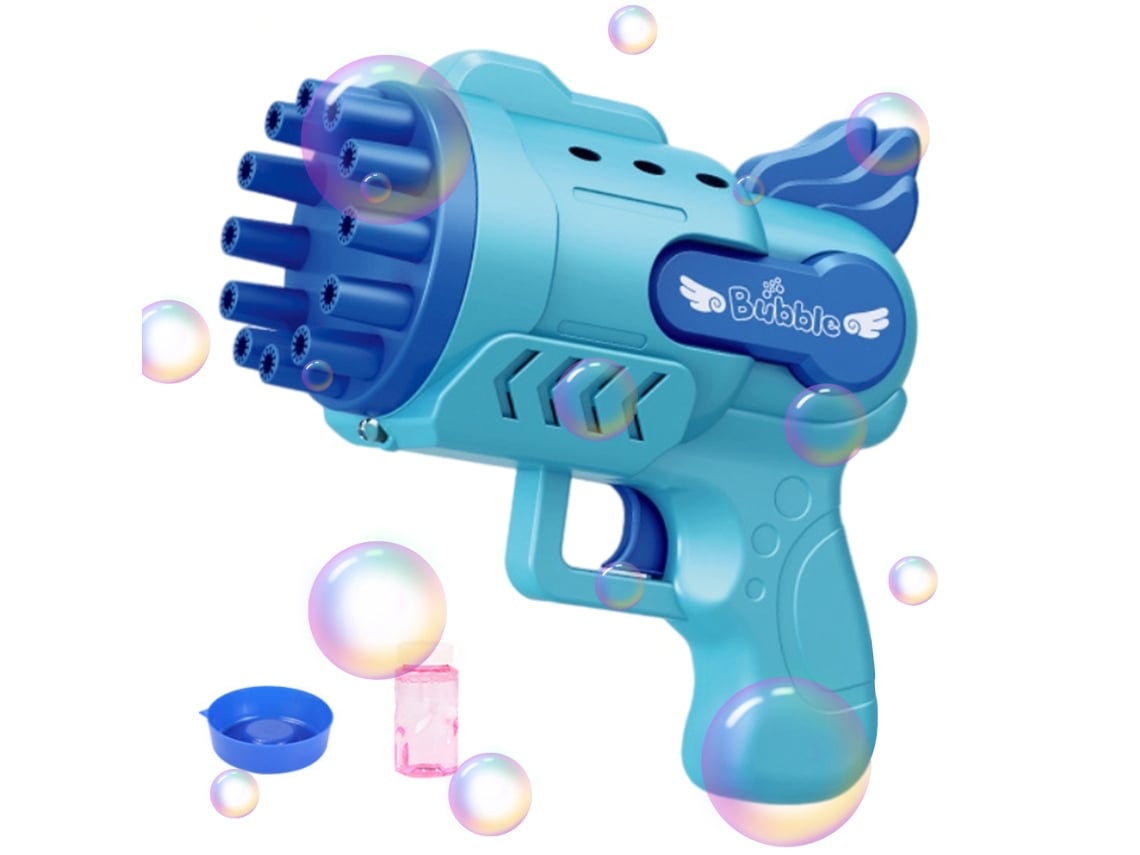 Ats-máquina De Burbujas De 12 Agujeros Para Niños Juguete Eléctrico Portátil Para Niños Niños Niñas Regalos