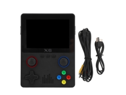 Consola De Juego Portátil Con 2 Jugadores Joystick Dual Pantalla Hd Ips 3.5 Pulgadas 2000mah Para Entretenimiento Negro