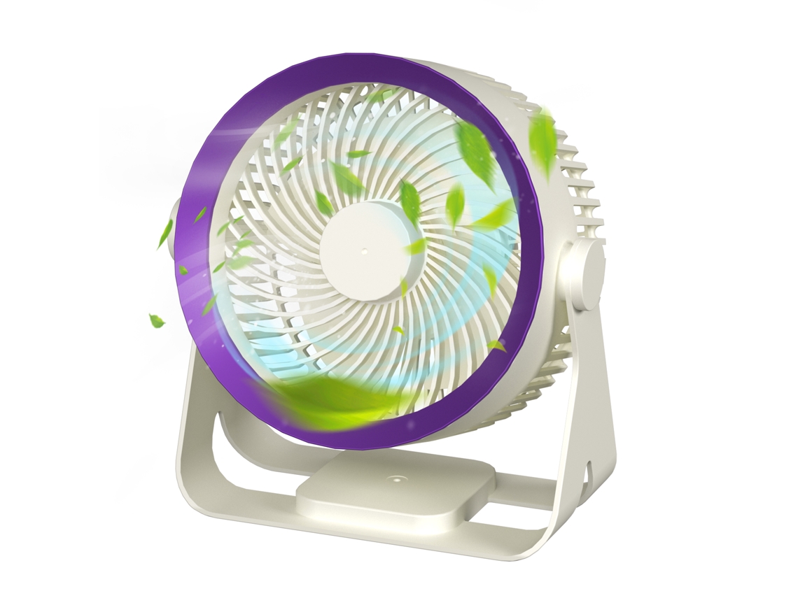 Ventilador De Escritorio Inalámbrico Silencioso Con 3 Velocidades Y Batería Recargable De 2000 Mah Para Dormitorio, Oficina Y Camping.