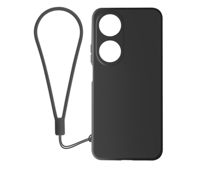 Funda AVIZAR para Honor X7b , Honor 90 Smart Silicona Semirrígida Tacto Suave Negro
