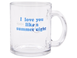 Taza XGF Noche de verano Te amo como un vidrio de la noche de verano Copa de la taza de la copa de la copa de la luna de la luna del cielo estrellado de la copa de vino | Steins (transparente)