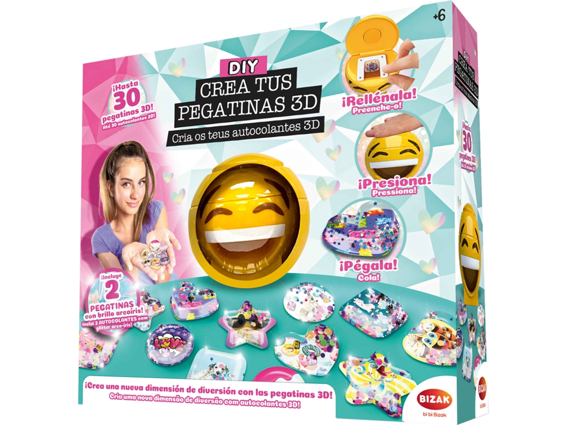 CREA TUS PEGATINAS 3D BIZAK