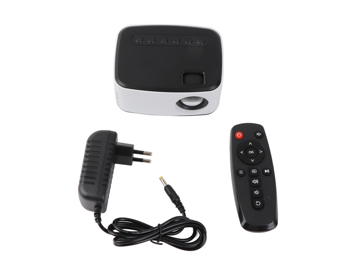 Mini Projetor Portátil Full Hd 1080p Wifi Home Theater Com Alto-falantes Para Smartphone Tablet Tv Stick