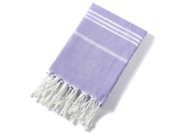 Juego De Toallas De Baño Con Borlas De Terciopelo Turco Natural Absorbente Con Temática Navideña (violeta), 3 Piezas