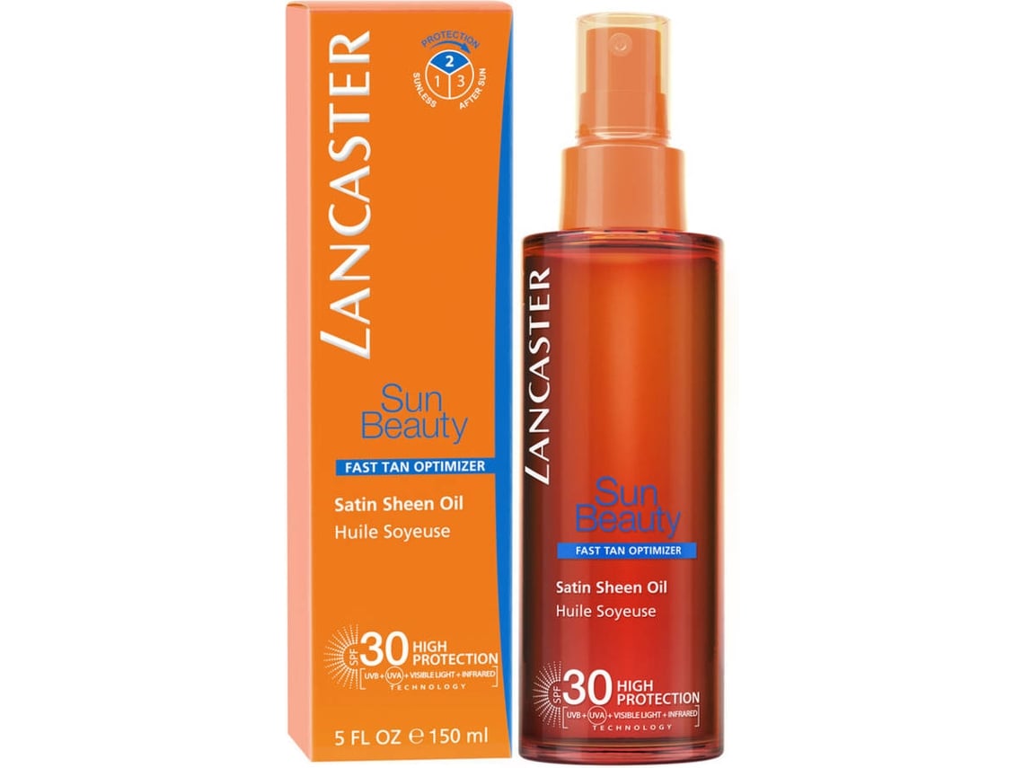 Protector Solar LANCASTER Sun Beauty Fast Tan Optimizer Satin Dry Oil SPF30 (150 ml)