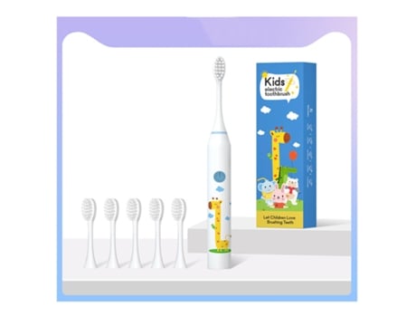 Cepillo de dientes eléctrico XM Sonic con temporizador inteligente y cerdas suaves para niños de 3 a 12 años