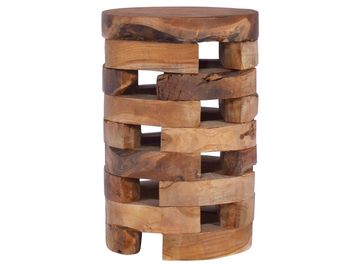Maison Exclusive - Mesita De Noche De Madera Maciza De Teca 30x30x45 Cm