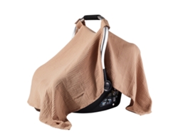 Funda de muselina ligera y transpirable para asiento de coche de bebé Eifson (Camel)