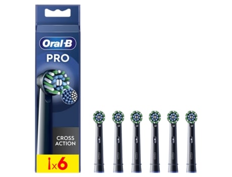 Recambio de Cepillo Elétrica ORAL B Cross Action Black 6Un