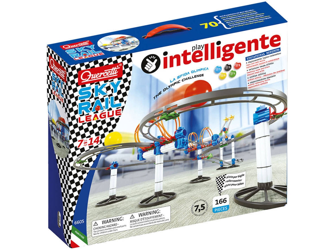 Juego Educativo QUERCETTI Laberinto Dinámico SkyRail 166 pzs (Edad Mínima: 7 Años - 40 x 34 x 9,1 cm)