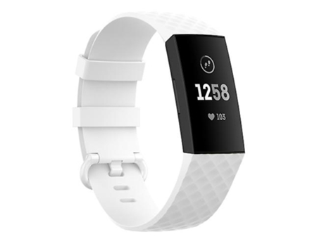 Correa De Reloj Colorida Con Hebilla De Tpu Para Fitbit Charge 4/Charge 3/Charge 3 SE Blanco VENISYMLIS