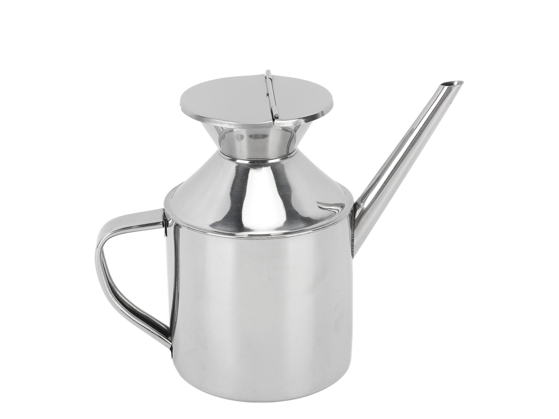 Dispensador De Aceite De Acero Inoxidable Con Asa Para Salsa De Soja, Vinagre, Vino Y Para Cocinar, 450 Ml.