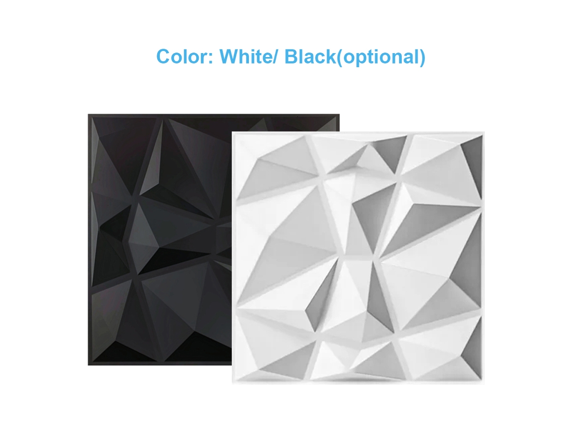 Paneles de pared decorativos de PVC 3D de 30 x 30 cm (12 unidades)