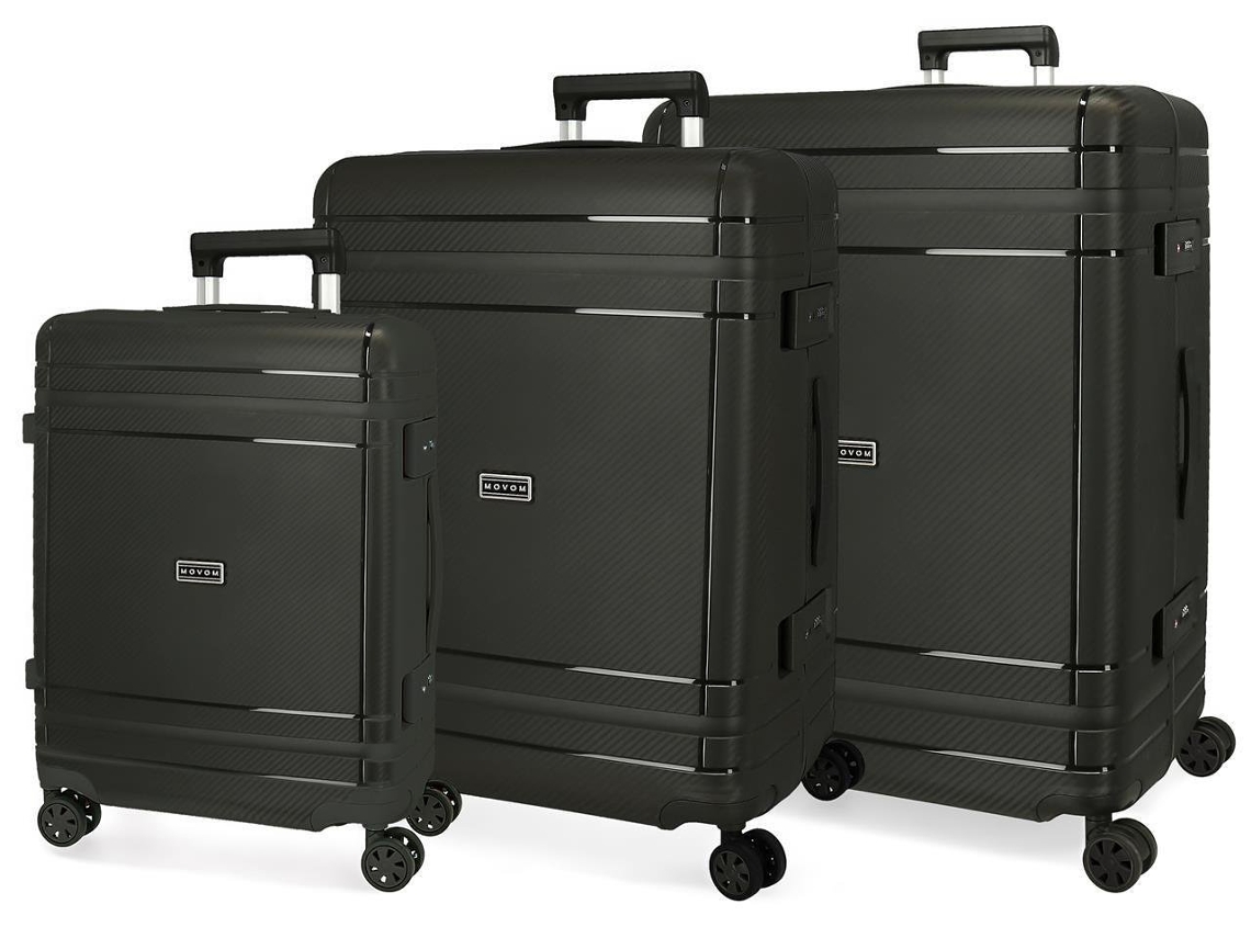 Maleta de Cabina MOVOM Dimension Negro (55cm/66cm/75cm)