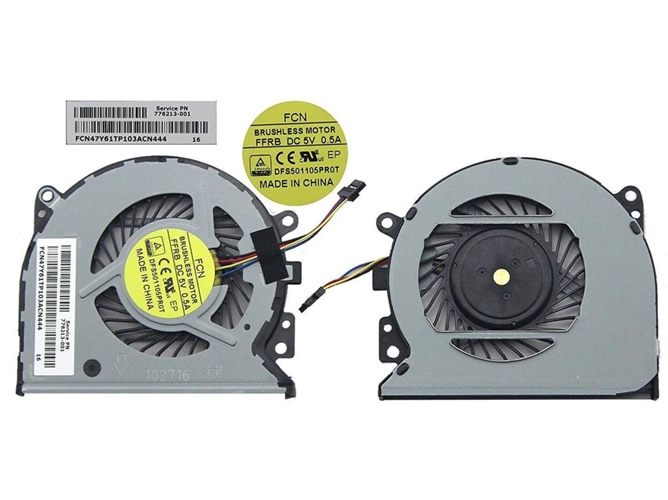 Ventilador para Portátil HP Envy 15-U 15-U499Nr 15-U110Dx 15-U011Dx 15-U111Dx