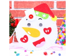 Muñeco De Nieve Navideño De Fieltro Para Hacer Tú Mismo, Juguete Educativo Hecho Con Materiales De Tela No Tejida.