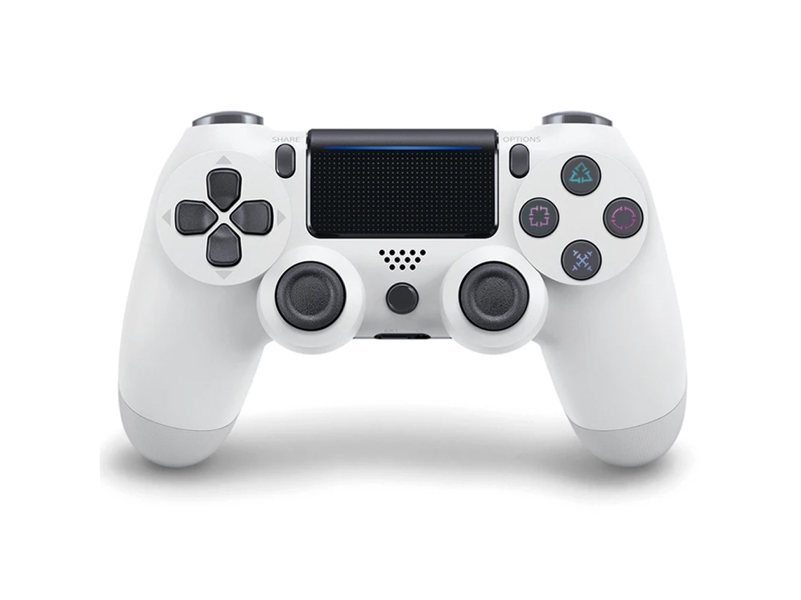 Mando PS4 Bluetooth inalámbrico Doubleshock P4, compatible con PC , Android , consola PS4 -inalambrico- y PS3 -por cable- (Incluido). ¡Toma todo el control! BLANCO KLACK