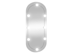 Espejo De Pared Con Luces Led VIDAXL Plateado Cristal (35x80 cm)